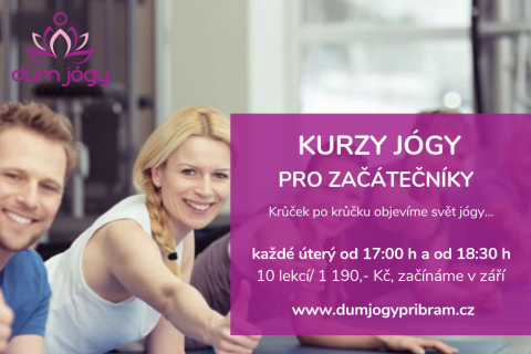 Uzavřené kurzy JÓGY PRO ZAČÁTEČNÍKY - začínáme 10. a 17. září 19