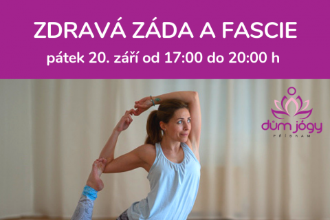 Workshop ZDRAVÁ ZÁDA A FASCIE - pátek 20. září 19