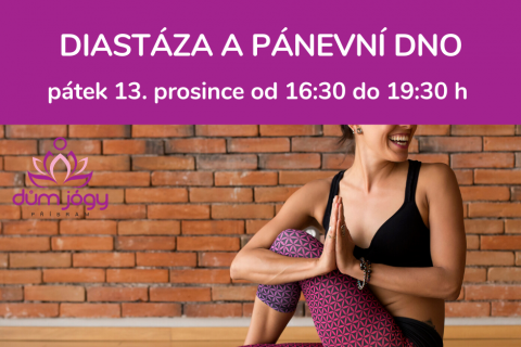 Workshop S JÓGOU NA DIASTÁZU A FUNKČNÍ PÁNEVNÍ DNO II - pátek 13. prosince 19