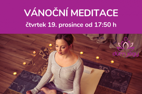 VÁNOČNÍ MEDITACE - čtvrtek 19. prosince 19