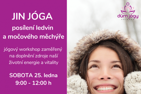 Workshop JIN JÓGA - Element VODA - sobota 25. ledna 20