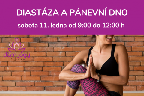 Workshop S JÓGOU NA DIASTÁZU A FUNKČNÍ PÁNEVNÍ DNO II - pátek 11. ledna 20