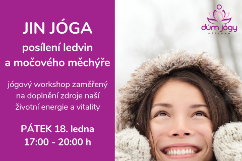 Workshop JIN JÓGA - pátek 18. ledna 19