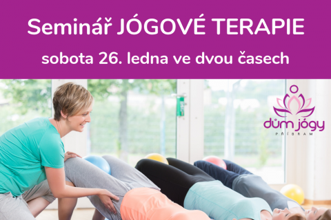 Seminář JÓGOVÉ TERAPIE – sobota 26. ledna 19 ve dvou časech