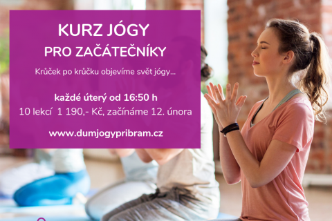 Uzavřený KURZ JÓGY PRO ZAČÁTEČNÍKY - začínáme 12. února 19